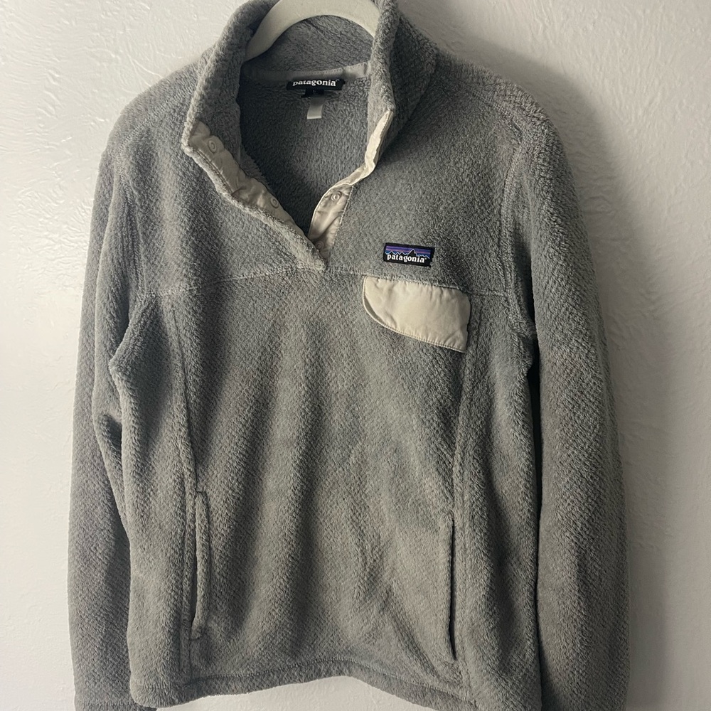 Patagonia Men's Zip Up Sweater - Gray